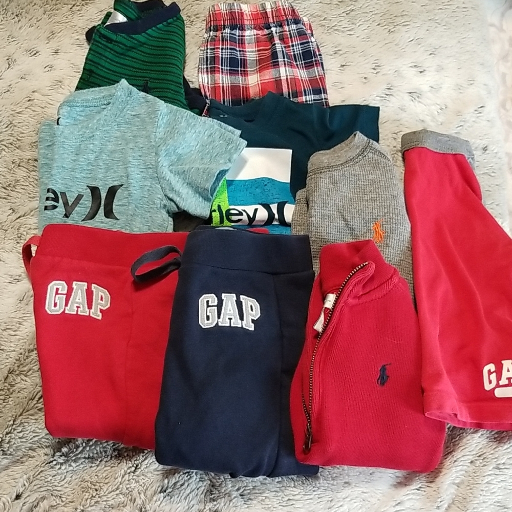 GAP, HURLEY, RALPH LAUREN,CARTERS Sz 6-12M To 12-18M, EUC Various Colors Box8